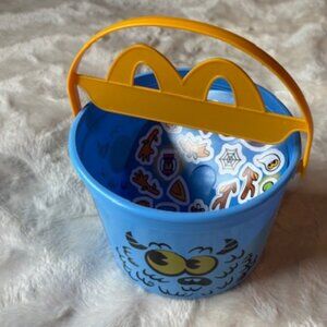 McDonald's Halloween Trick or Treat Blue Boo Bucket with Stickers 2024 New